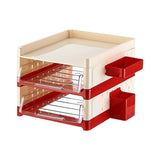 Maxbell Desk File Holder Sturdy Multipurpose Stationery Storage for Home Workstation