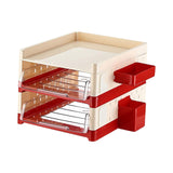 Maxbell Desk File Holder Sturdy Multipurpose Stationery Storage for Home Workstation
