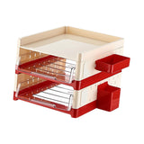 Maxbell Desk File Holder Sturdy Multipurpose Stationery Storage for Home Workstation