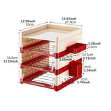 Maxbell Desk File Holder Sturdy Multipurpose Stationery Storage for Home Workstation