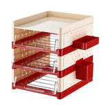 Maxbell Desk File Holder Sturdy Multipurpose Stationery Storage for Home Workstation