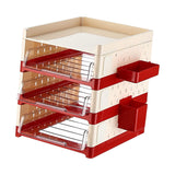 Maxbell Desk File Holder Sturdy Multipurpose Stationery Storage for Home Workstation
