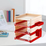 Maxbell Desk File Holder Sturdy Multipurpose Stationery Storage for Home Workstation