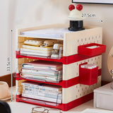 Maxbell Desk File Holder Sturdy Multipurpose Stationery Storage for Home Workstation