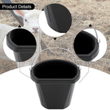 Maxbell Horse feed Bucket Storage Bin 18L Rubber Feeder for Outdoor Outside Backyard
