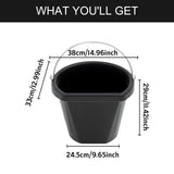 Maxbell Horse feed Bucket Storage Bin 18L Rubber Feeder for Outdoor Outside Backyard