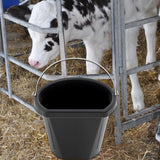 Maxbell Horse feed Bucket Storage Bin 18L Rubber Feeder for Outdoor Outside Backyard