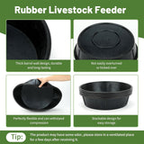 Maxbell Horse feed Bucket Multipurpose Stackable Utility Bucket for Zoo Outside Farm