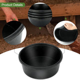 Maxbell Rubber feed Pan Multipurpose Round Dog Bowl for Cats Chicken 10.6 x 4.1 inch