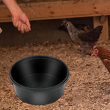 Maxbell Rubber feed Pan Multipurpose Round Dog Bowl for Cats Chicken 10.6 x 4.1 inch