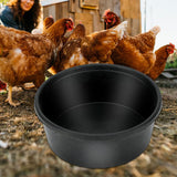 Maxbell Rubber feed Pan Multipurpose Round Dog Bowl for Cats Chicken 10.6 x 4.1 inch