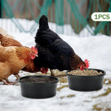 Maxbell Rubber feed Pan Multipurpose Round Dog Bowl for Cats Chicken 10.6 x 4.1 inch