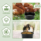 Maxbell Rubber feed Pan Multipurpose Round Dog Bowl for Cats Chicken 10.6 x 4.1 inch