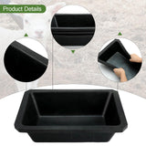 Maxbell Rubber feed Pan Rectangle Resistant Horse Feeder for Goats Cats Multipurpose