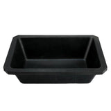 Maxbell Rubber feed Pan Rectangle Resistant Horse Feeder for Goats Cats Multipurpose
