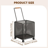 Maxbell Shopping Cart Heavy Duty Portable Utility Cart for Grocery Household Luggage Black