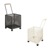 Maxbell Shopping Cart Heavy Duty Portable Utility Cart for Grocery Household Luggage Black