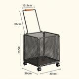 Maxbell Shopping Cart Heavy Duty Portable Utility Cart for Grocery Household Luggage Black