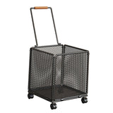 Maxbell Shopping Cart Heavy Duty Portable Utility Cart for Grocery Household Luggage Black