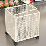 Maxbell Shopping Cart Heavy Duty Portable Utility Cart for Grocery Household Luggage White