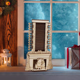 Maxbell Christmas Wooden Advent Calendar Santa Claus 24 Days for Dorm Bedroom Office S