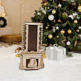Maxbell Christmas Wooden Advent Calendar Santa Claus 24 Days for Dorm Bedroom Office S