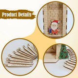 Maxbell Christmas Wooden Advent Calendar Santa Claus 24 Days for Dorm Bedroom Office S