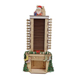 Maxbell Christmas Wooden Advent Calendar Santa Claus 24 Days for Dorm Bedroom Office L