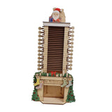 Maxbell Christmas Wooden Advent Calendar Santa Claus 24 Days for Dorm Bedroom Office L