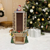 Maxbell Christmas Wooden Advent Calendar Santa Claus 24 Days for Dorm Bedroom Office L