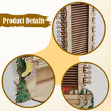 Maxbell Christmas Wooden Advent Calendar Santa Claus 24 Days for Dorm Bedroom Office L