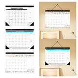 Maxbell 2026-2027 Desk Calendar Ornament Classroom Calendar for Shop Tabletop School black