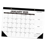 Maxbell 2026-2027 Desk Calendar Ornament Classroom Calendar for Shop Tabletop School black