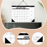 Maxbell 2026-2027 Desk Calendar Ornament Classroom Calendar for Shop Tabletop School black
