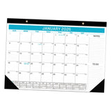 Maxbell 2026-2027 Desk Calendar Ornament Classroom Calendar for Shop Tabletop School blue