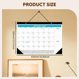 Maxbell 2026-2027 Desk Calendar Ornament Classroom Calendar for Shop Tabletop School blue