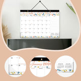 Maxbell 2026-2027 Desk Calendar Ornament Classroom Calendar for Shop Tabletop School flower