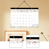 Maxbell 2026-2027 Desk Calendar Ornament Classroom Calendar for Shop Tabletop School flower