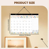 Maxbell 2026-2027 Desk Calendar Ornament Classroom Calendar for Shop Tabletop School flower