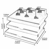 Maxbell File Folder Storage Tray Remote Control Organizer for Bathroom Cleaning