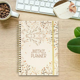 Maxbell A5 Weekly Planner Notebook Productivity Organizer for Family Office Business Red flowers
