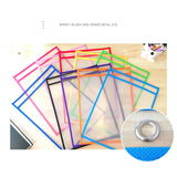 Maxbell 20 Pieces Dry Erase Pocket Sleeves Reusable 10"x14" Paper Sleeves Protectors