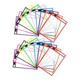 Maxbell 20 Pieces Dry Erase Pocket Sleeves Reusable 10"x14" Paper Sleeves Protectors