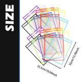 Maxbell 20 Pieces Dry Erase Pocket Sleeves Reusable 10"x14" Paper Sleeves Protectors