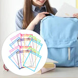 Maxbell 20x Dry Erase Pocket Sleeves Assorted Colors 10"x14" Reusable Ticket Holders