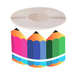 Maxbell 18M Pencil Border Roll Bulletin Board Trim for Office, Window Paper Die Cut Style B