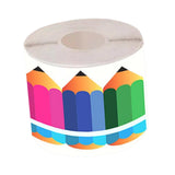 Maxbell 18M Pencil Border Roll Bulletin Board Trim for Office, Window Paper Die Cut Style B