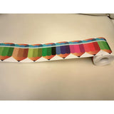 Maxbell 18M Pencil Border Roll Bulletin Board Trim for Office, Window Paper Die Cut Style B