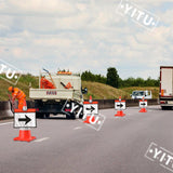 Maxbell Traffic Cone Sleeve with Pocket for Parking Lots Playgrounds Sports Training