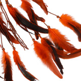 Maxbell Boho Artificial Feather Headband Hair Accessories for Cosplay Festival Women Orange